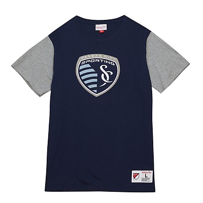 Sporting Kansas City Mitchell & Ness Mesh V-Neck T-Shirt - Sky Blue