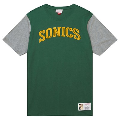 Green Bay Packers Mitchell & Ness Throwback Color-Blocked T-Shirt