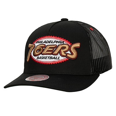 Mitchell & Ness Philadelphia 76ers Hardwood Classic Edition Red Line Flex  Snapback Cap