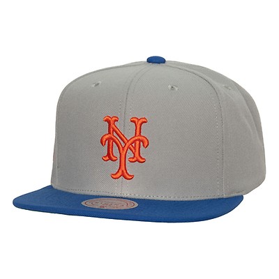 Mitchell & Ness New York Mets White Coop Evergreen Snapback Hat