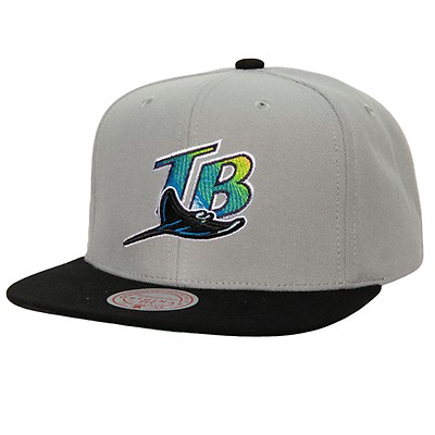 Tampa Bay Rays Mitchell & Ness Grand Slam Snapback Hat - Black