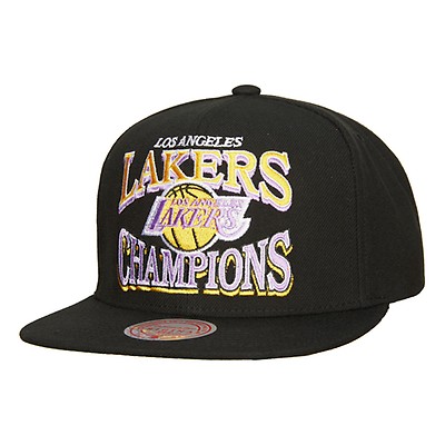 Los Angeles Lakers Championship Capsule Snapback Hat - Black