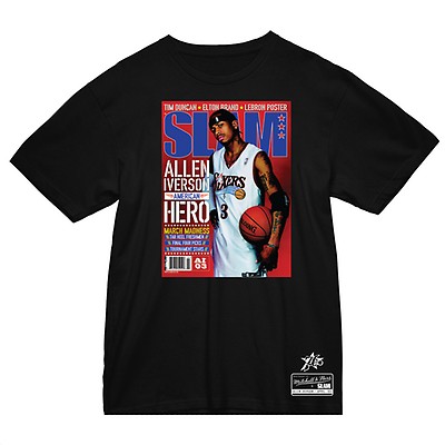 Men's Mitchell & Ness Slam Magazine John Starks Cover Graphic T-Shirt