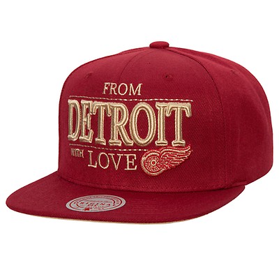 Mitchell & Ness NHL Detroit Red Wings Vintage Script Snapback Hat