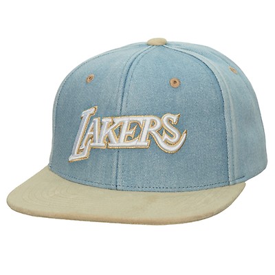 Men's Los Angeles Lakers Mitchell & Ness Cream Sail Two-Tone Snapback Hat