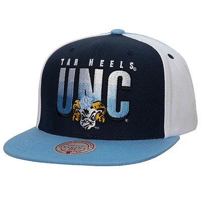 Men's Mitchell & Ness Carolina Blue/White North Carolina Tar Heels Paintbrush  Snapback Hat