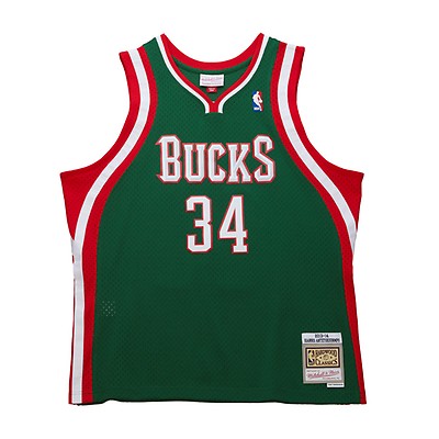 Mitchell & Ness Kareem Abdul-Jabbar Milwaukee Bucks Men's 1970-71 Green Swingman Jersey