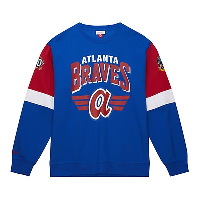 Vintage 90s Distressed Atlanta Braves Baseball Sweatshirt Braves Crewneck Braves  Pullover Braves Sweater Printed Logo Blue Color Men's M -  UK