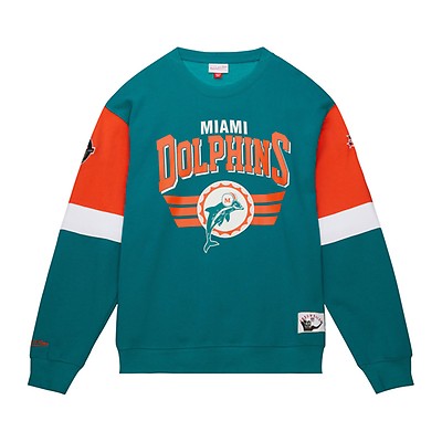 Miami Dolphins Mitchell & Ness Head Coach Hoodie - Dark Teal - Mens