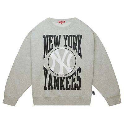Mitchell & Ness New York Yankees Long-Sleeve Crewneck Tee 3X Black/White/Multi