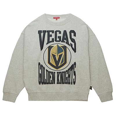 NHL Vegas Golden Knights Women's White Long Sleeve Fleece Crew Sweatshirt -  S