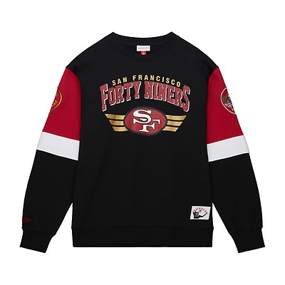 San Francisco 49ers Retro Team Origins Mitchell and Ness Hooded Sweatshirt  - Sports Addict