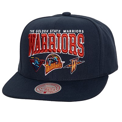 Mitchell & Ness - NBA Blue snapback Cap - Golden State Warriors Side Core 2.0 Royal Snapback @ Hatstore