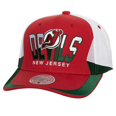 Men's Mitchell & Ness Black New Jersey Devils Vintage Paintbrush Snapback Hat