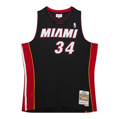 Men's Mitchell & Ness Chris Bosh Black Miami Heat Hardwood Classics Swingman Jersey Size: Large