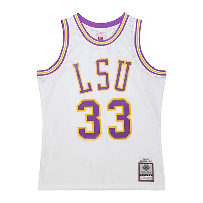 LSU Tigers Mitchell & Ness Throwback On The Clock Mesh Button