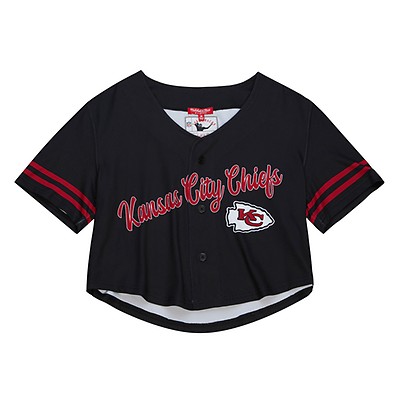 Women's SS Button Crop Kansas City Chiefs - Shop Mitchell & Ness