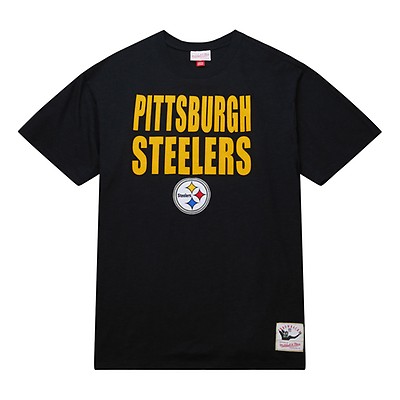 Pittsburgh Steelers NFL Team Apparel Black on Black Heavy Weight Tee