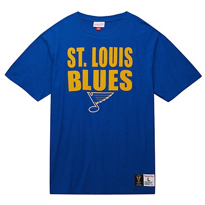 St. Louis Blues Mitchell & Ness Legendary Slub Hoodie Long Sleeve T-Shirt -  Blue