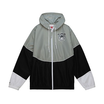 Mitchell and Ness LV Raiders M&N Special Script Heavyweight Satin Jacket  Black White