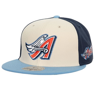 Men's California Angels Mitchell & Ness Navy/ Bases Loaded Fitted Hat
