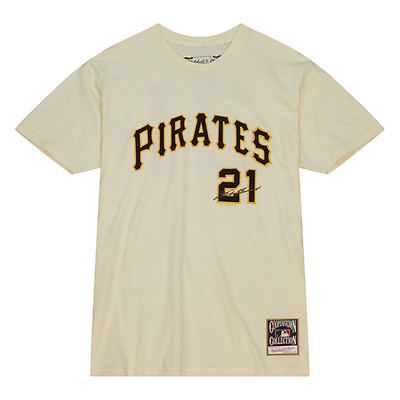 Men's Pittsburgh Pirates Roberto Clemente Mitchell & Ness Gray Legends  Collection Player T Shirt - Limotees