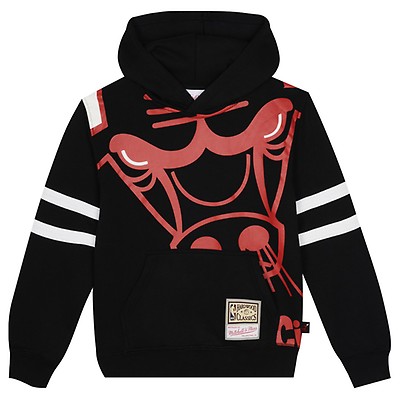 Las Vegas Raiders Mitchell & Ness Youth Big Face Pullover Hoodie - Black 18-20