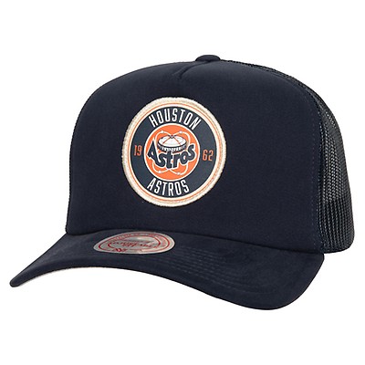 Houston Astros Mitchell & Ness Curveball Trucker Snapback Hat - Tan