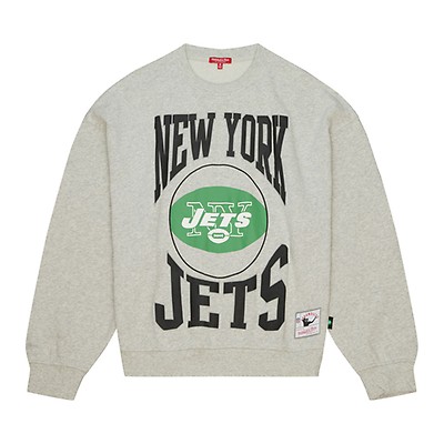 New York Jets Football Mitchell & Ness Legacy Pre-Game White Hoodie