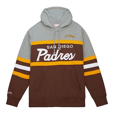 Mitchell & Ness San Diego Padres Lightweight Satin Jacket Brown