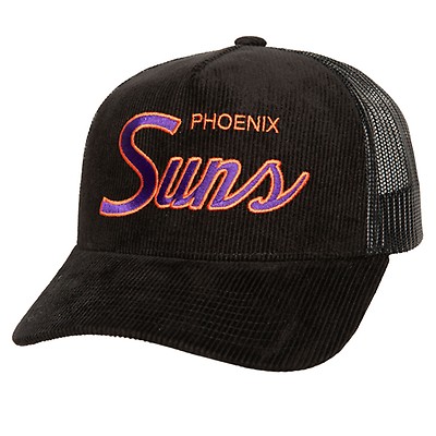 Mitchell & Ness Suns Team Script 2.0 Snapback Hat - Black / Purple –  Manor.