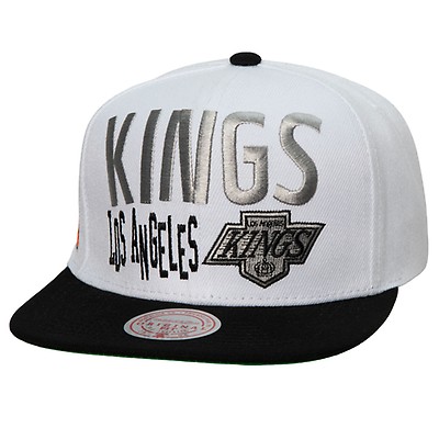 Men's Los Angeles Kings Mitchell & Ness Black Alternate Flip Snapback Hat