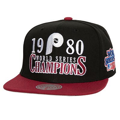 Philadelphia Phillies Mitchell & Ness Homefield Fitted Hat - Cream/Red