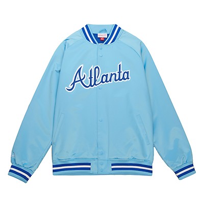 Double Clutch Lightweight Satin Jacket Atlanta Braves