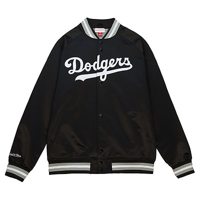 Mitchell & Ness Los Angeles Dodgers Black Lightweight Satin Jacket 2XL