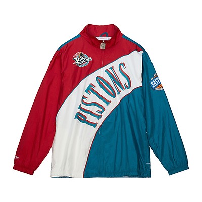 Exploded Logo Warm Up Jacket Detroit Pistons - Shop Mitchell & Ness  Outerwear and Jackets Mitchell & Ness Nostalgia Co.