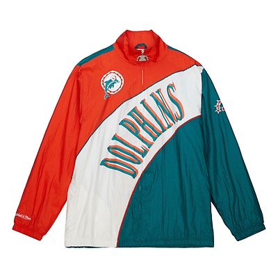 Mitchell & Ness Miami Dolphins Heavyweight Satin Jacket teal