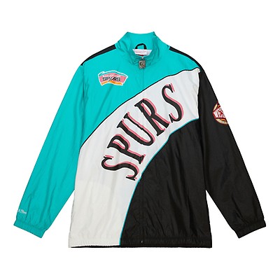 San Antonio Spurs Men's Mitchell and Ness Fashion Satin Jacket - Gold