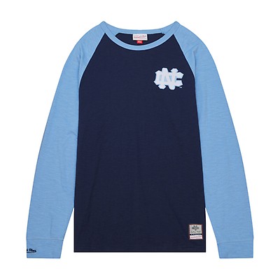 Houston Oilers Mitchell & Ness Slub Knit Long Sleeve T-Shirt - Light Blue