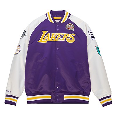 Mitchell & Ness Men's H&a La Lakers Jersey in Gold/Purple - Size Medium