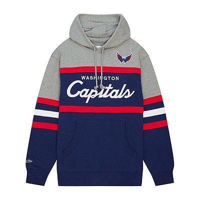 Distressed Logo Hoody Washington Capitals Shop Mitchell Ness