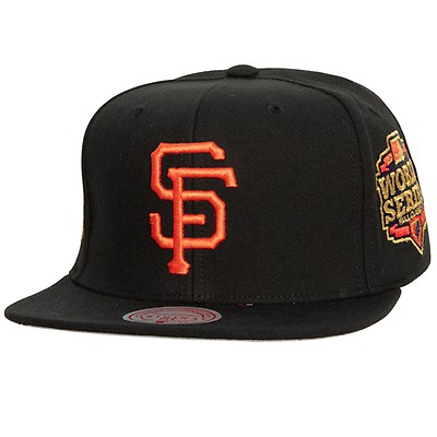 San Francisco Giants Mitchell & Ness Champ'd Up Snapback Hat - Black