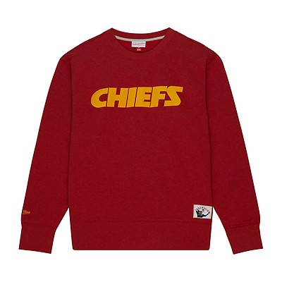 Men's Mitchell & Ness Red Kansas City Chiefs All Over 2.0 Pullover  Sweatshirt