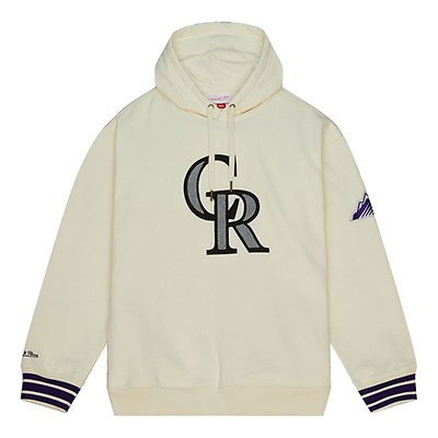 MLB Team Apparel Youth Colorado Rockies Black Bases Loaded Hooded Long  Sleeve T-Shirt