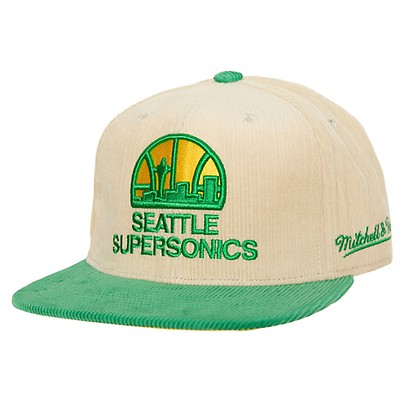 Mitchell & Ness Seattle SuperSonics Snapback Hat - Green - One Size