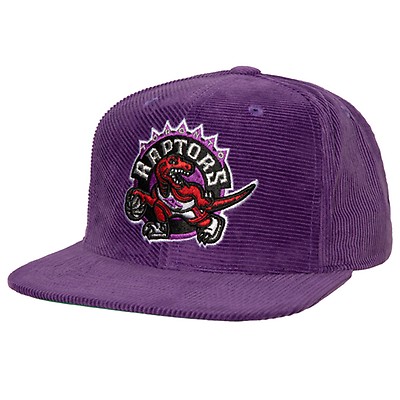 Toronto Raptors Big Boy Logo Purple Red Mitchell & Ness Snapback Hat