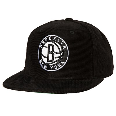 Mitchell & Ness NBA Brooklyn Nets Team Script 2.0 Black Snapback Hat 