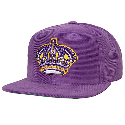 Men's '47 Purple/White Los Angeles Kings Vintage Trucker Snapback Hat