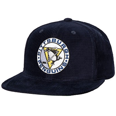 PITTSBURGH PENGUINS NAVY CORDUROY TRUCKER HAT