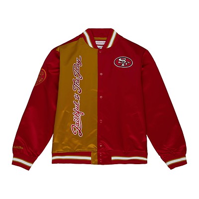 Golden State Warriors Mitchell Ness Snap Button Satin Jacket